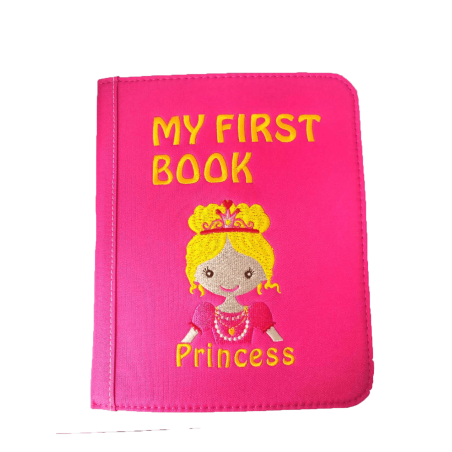 Manipuliacinė montessori knyga su kuprine ir įpakavimu Princesės 3-6 m.