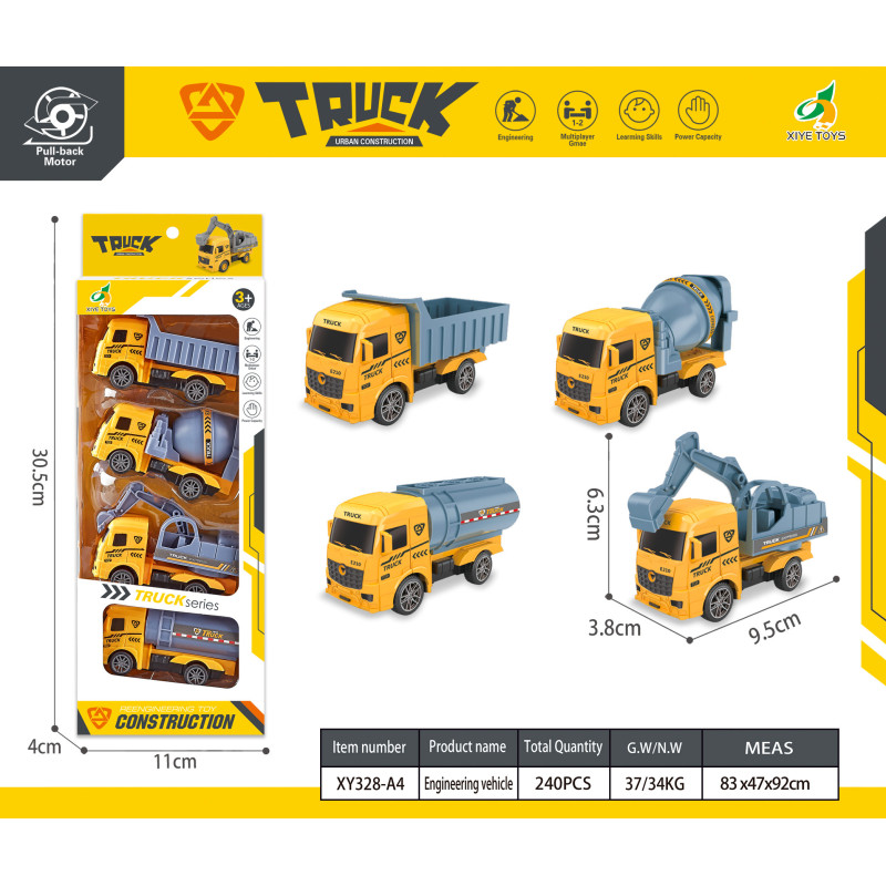 Statybinių transporto priemonių rinkinys