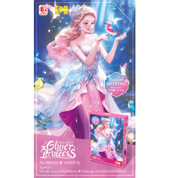 Dėlionių rinkinys 100 vnt. Princesė rožinė