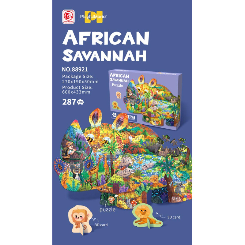 Dėlionių rinkinys 287vnt Safari