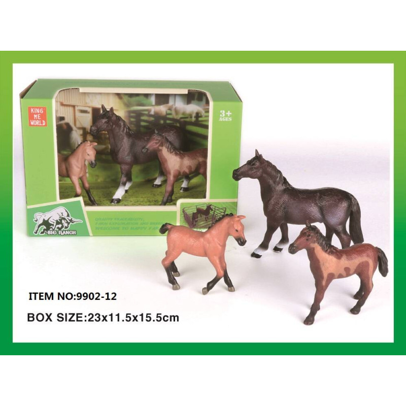 Žirgų figūrėlių rinkinys žaidimams