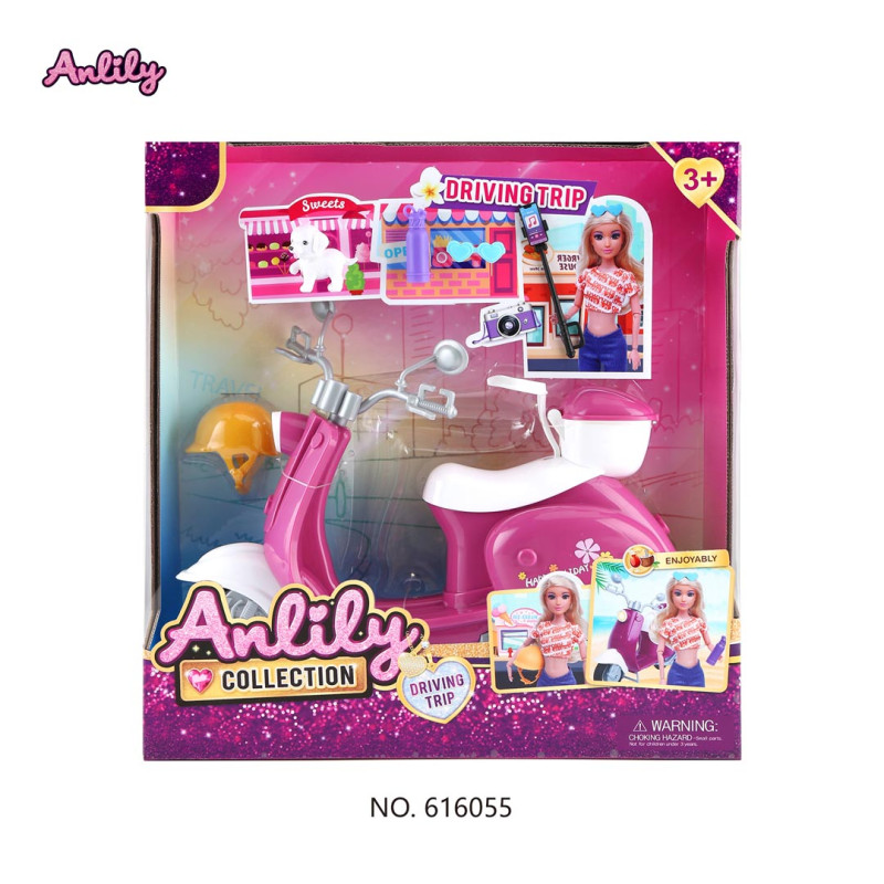 Lėlių priedai Motoroleris