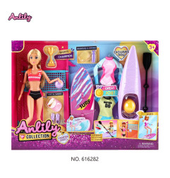 Lėlė Olga atostogauja + priedai