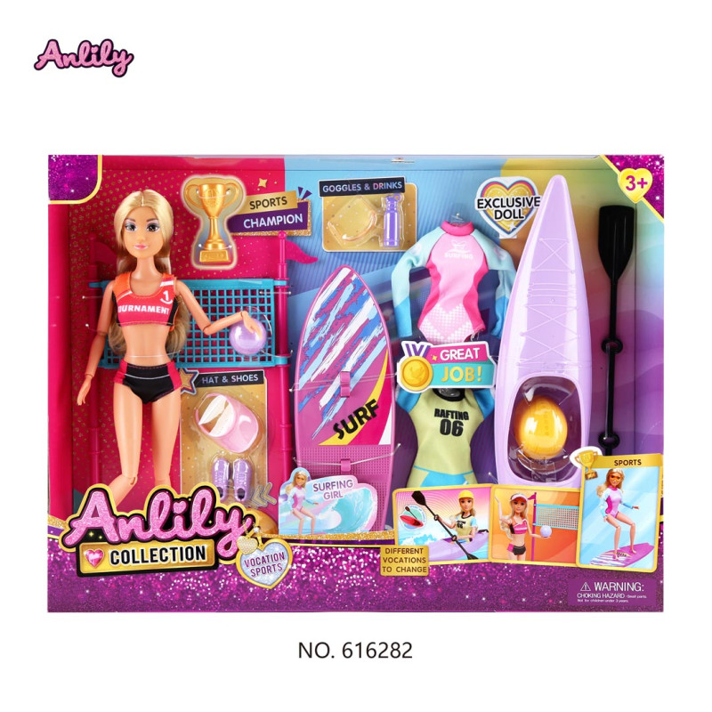 Lėlė Olga atostogauja + priedai