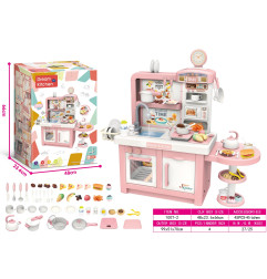 MEGA rožinė virtuvė + priedai