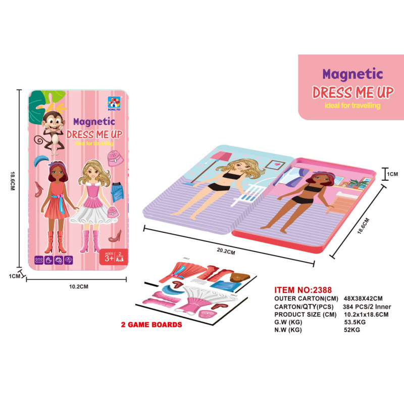 Magnetinis rinkinys mažajam stilistui Dizaineris ir rūbai