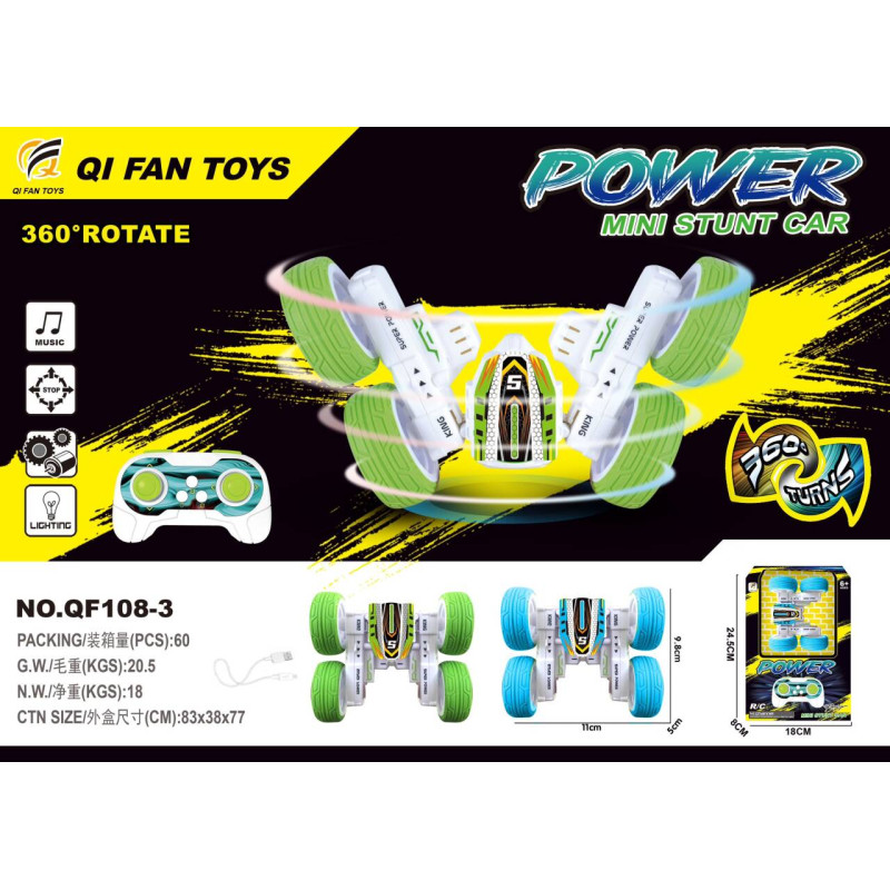 R/C POWER STUNT 1:32 Žalias