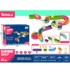 Prie vonios pritvirtintas kamuoliukų takelis 34 vnt.