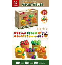 Vaisių rinkinys 34 vnt. + priedai