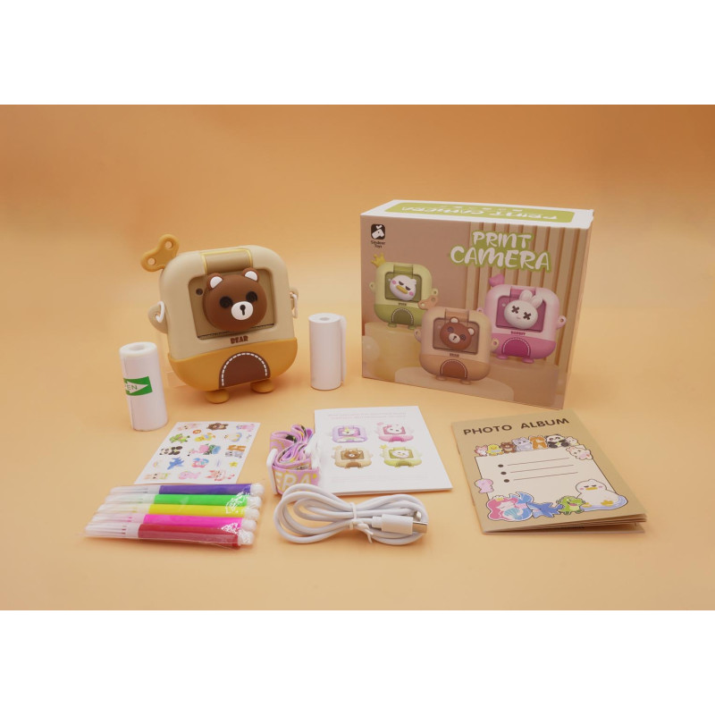 Teddy Bear Spausdinimo kamera