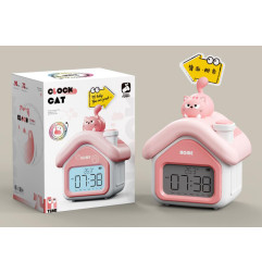 Laikrodis su žadintuvu Katės laikrodis