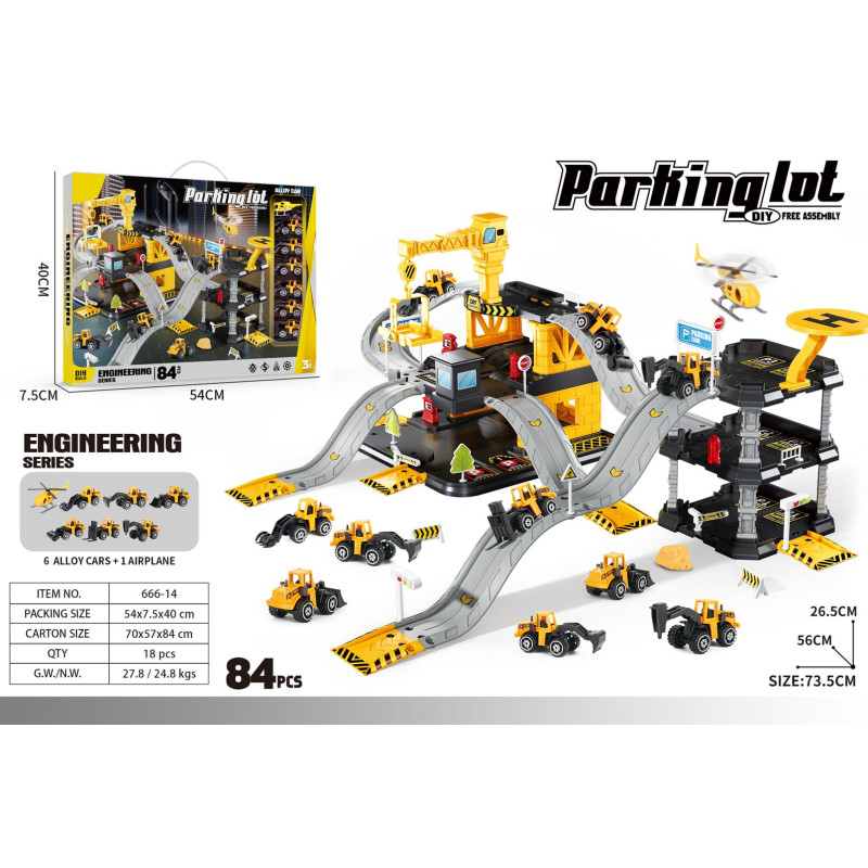 Daugiafunkcinė automobilių stovėjimo aikštelė + priedai