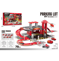 Priešgaisrinės tarnybos automobilių stovėjimo aikštelė + priedai