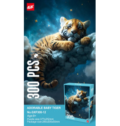 Dėlionių rinkinys 300 vnt. Tigriukas