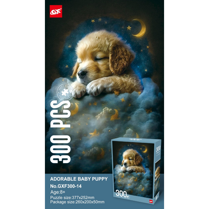 300 dėlionių rinkinys "Šuo debesyse