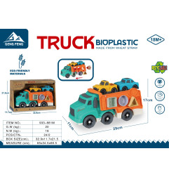 ECO transporto priemonių vilkikas su rūšiuotuvu + automobiliai