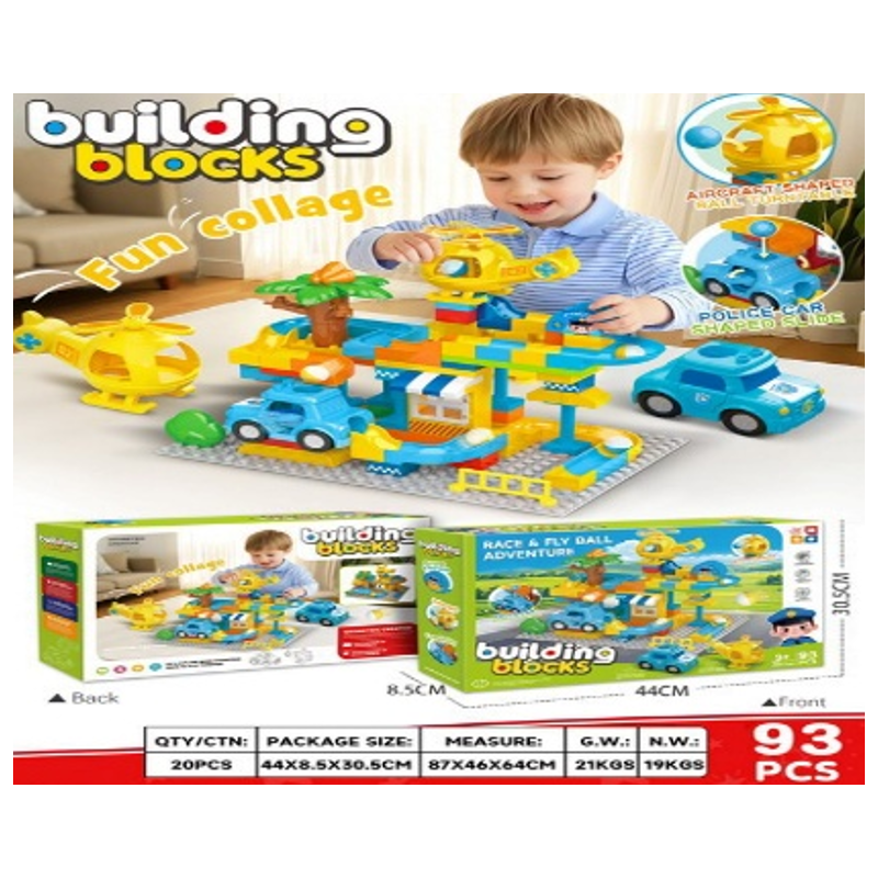 Policijos nuovados didelių plytų rinkinys 93 vnt.