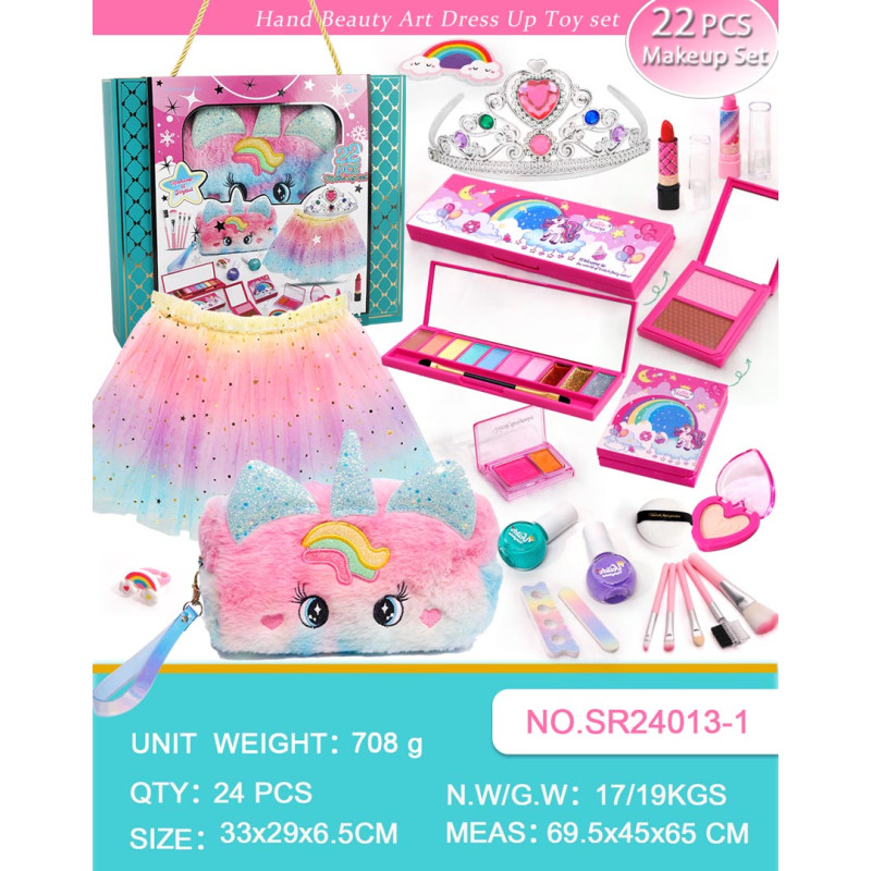 Makiažo rinkinys + vaivorykštinė suknelė