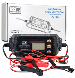 AKUMULIATORIŲ PAKROVĖJAS SU LCD EKRANU 12V I 24V