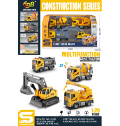 Statybinių transporto priemonių rinkinys 1:20