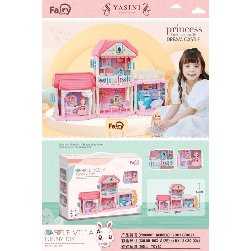 Lėlių namelis + priedai