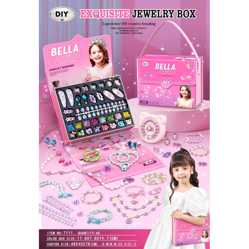 Karoliukų ir apyrankių gaminimo rinkinys + priedai