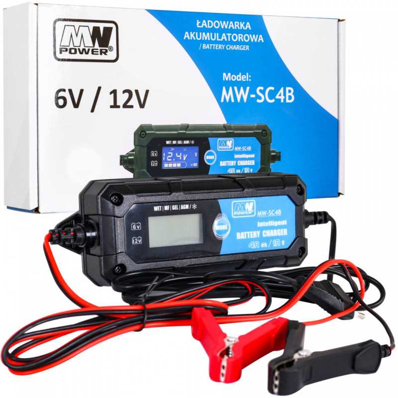 AKUMULIATORIŲ PAKROVĖJAS SU LCD EKRANU 6V I 12V