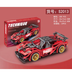 Sportinių automobilių raudoni blokai 482 vnt.