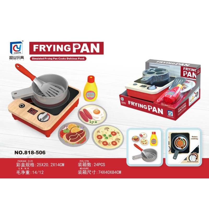 Medinė vaikiška viryklė + priedai