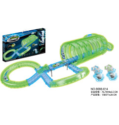 Tamsoje šviečiantis lenktynių takas 85vnt.