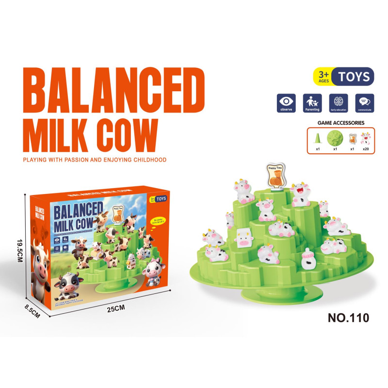 Balansuojančių karvių arkadinis žaidimas