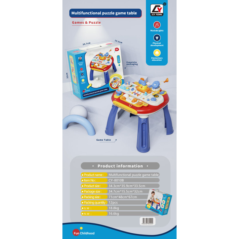 Daugiafunkcinis interaktyvus žaidimų stalas