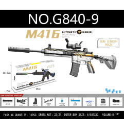 M416 šautuvas pilkos spalvos, skirtas vandens granulėms + priedai