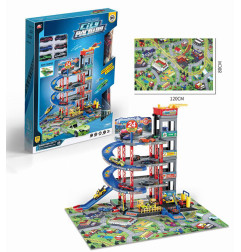 MEGA daugiaaukštė automobilių stovėjimo aikštelė su kilimėliu ir priedais