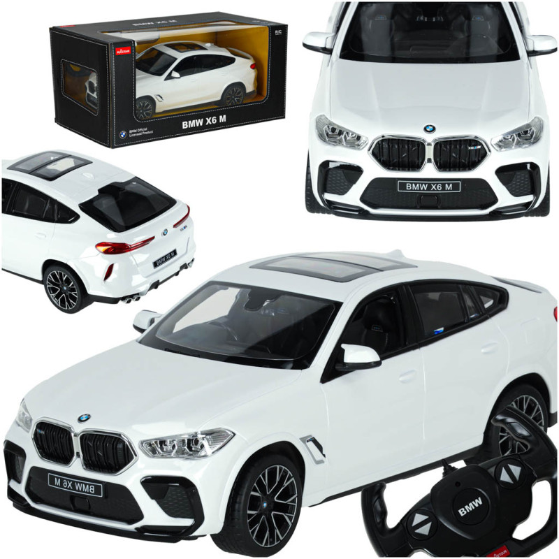 Rastar 99200 BMW X6 M 1:14 nuotolinio valdymo automobilis baltas Rastar 99200 BMW X6 M 1:14 nuotolinio valdymo automobilis baltas
