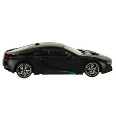 Rastar 71010 BMW i8 nuotolinio valdymo automobilis 1:14, atidaromos durys, juodas