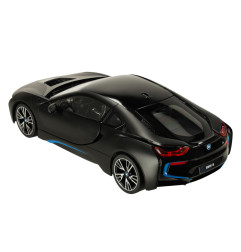 Rastar 71010 BMW i8 nuotolinio valdymo automobilis 1:14, atidaromos durys, juodas