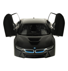 Rastar 71010 BMW i8 nuotolinio valdymo automobilis 1:14, atidaromos durys, juodas