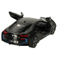 Rastar 71010 BMW i8 nuotolinio valdymo automobilis 1:14, atidaromos durys, juodas