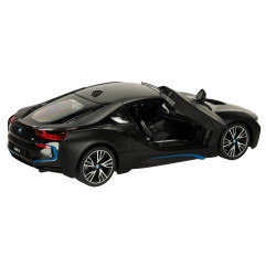 Rastar 71010 BMW i8 nuotolinio valdymo automobilis 1:14, atidaromos durys, juodas