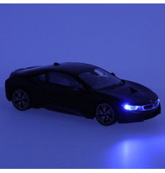 Rastar 71010 BMW i8 nuotolinio valdymo automobilis 1:14, atidaromos durys, juodas
