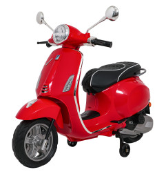 Vaikiškas elektrinis motoroleris Vespa Roma, Raudonas