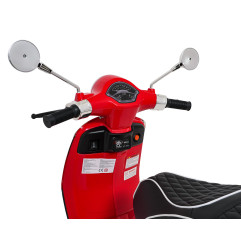 Vaikiškas elektrinis motoroleris Vespa Roma, Raudonas
