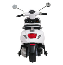 Vaikiškas elektrinis motoroleris Vespa Roma, Baltas