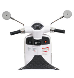 Vaikiškas elektrinis motoroleris Vespa Roma, Baltas