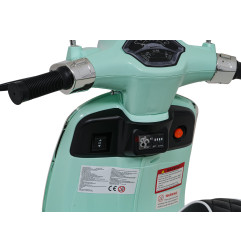 Vaikiškas elektrinis motoroleris Vespa Roma, Žalias