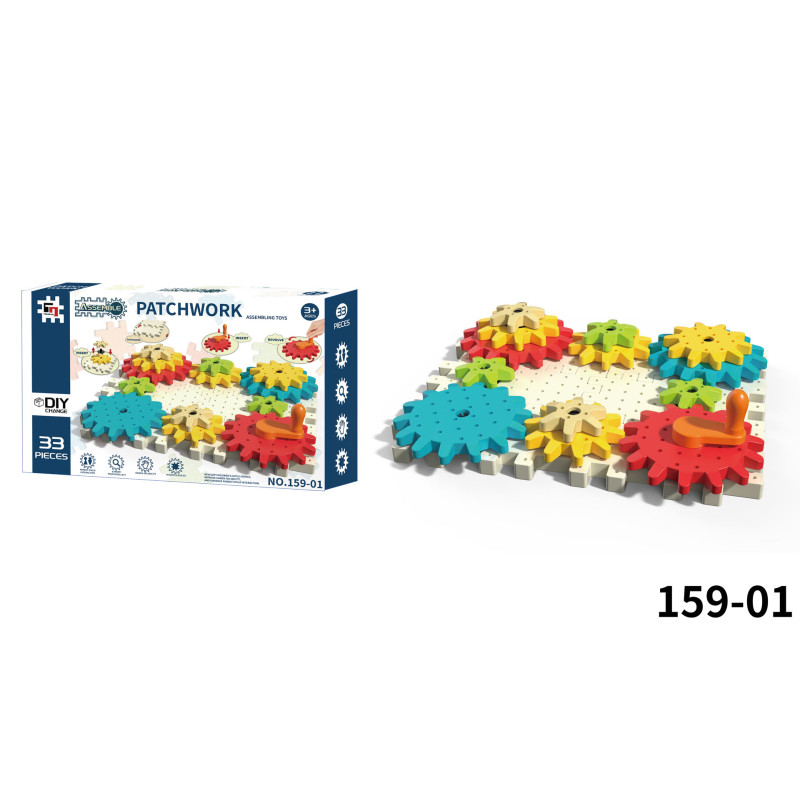 STEAM statybinių kaladėlių rinkinys 33 vnt.