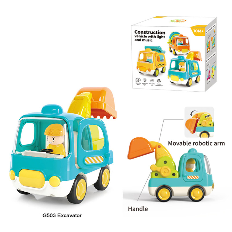 Ekskavatoriaus transporto priemonė jauniausiems