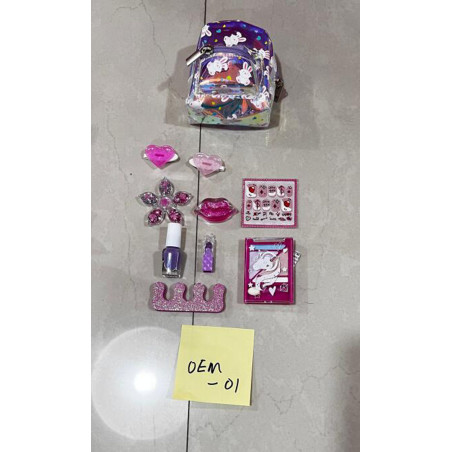 Vaikiškas makiažo rinkinys + kuprinė