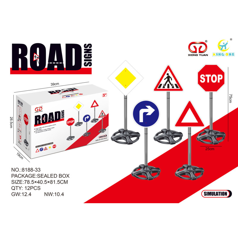 MEGA kelio ženklų rinkinys